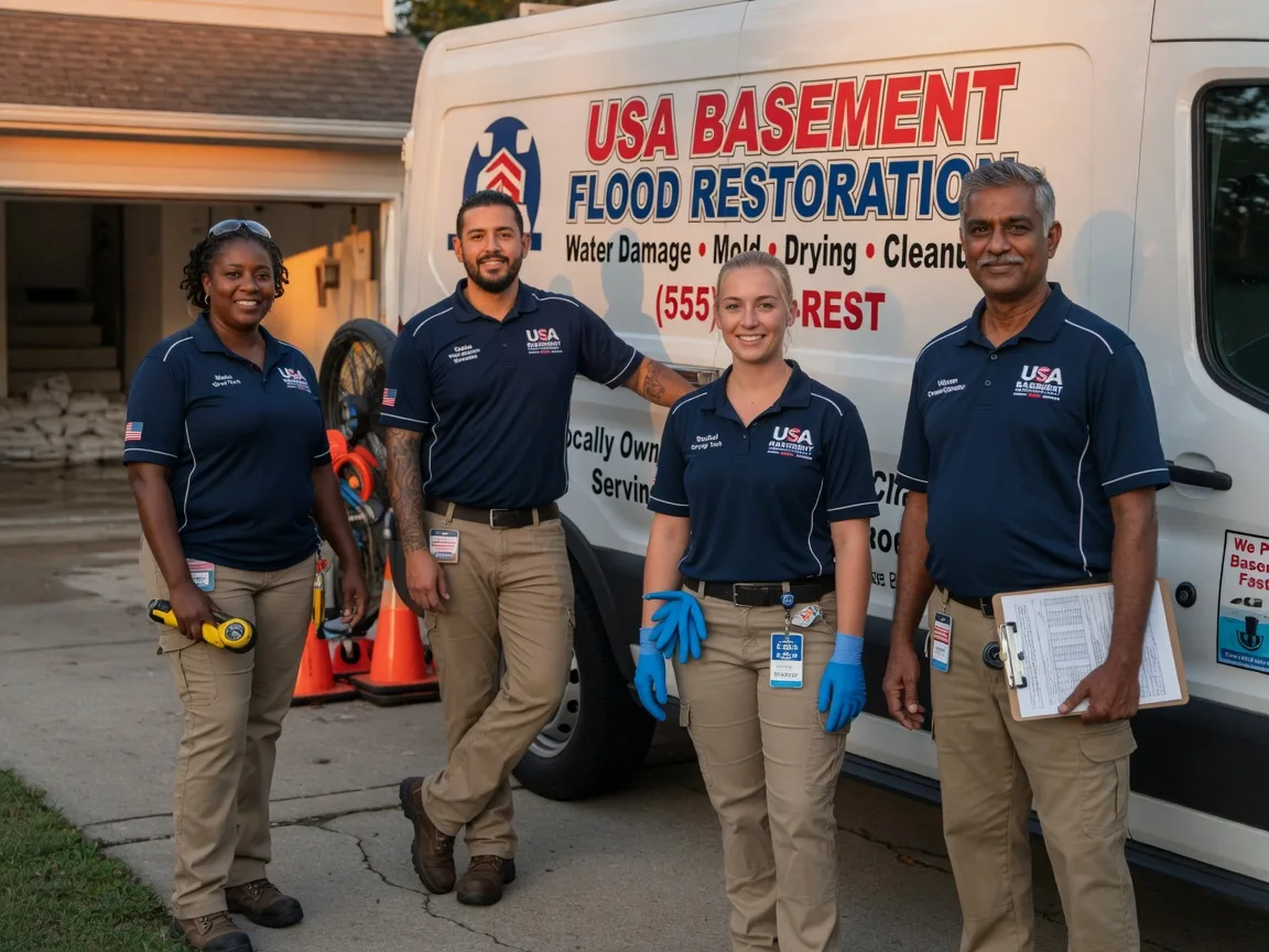 Basement Flood Cleanup company in Aniwa, WI